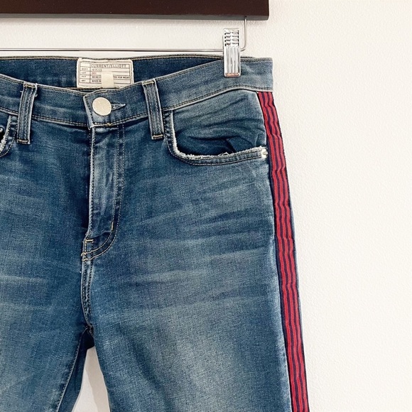 Current Elliott High Rise Stripe Jeans Size 27 - Picture 4 of 9